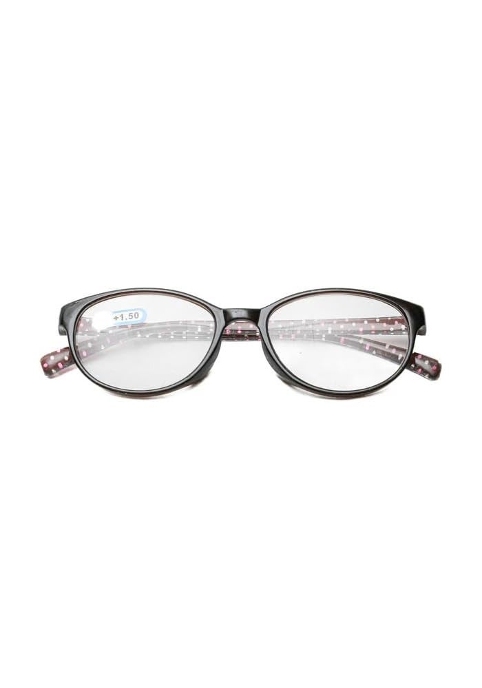 Daiso Wellington Pindot Reading Glasses - Plus 1.5 - Red/Black - Image 1